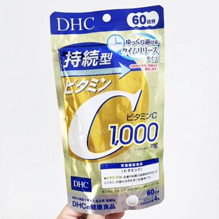 🌸[พร้อมส่ง] วิตามินซี รุ่นใหม่แบบละลายช้า DHC Vitamin C SUSTAINABLE ((60 วัน)) Japan