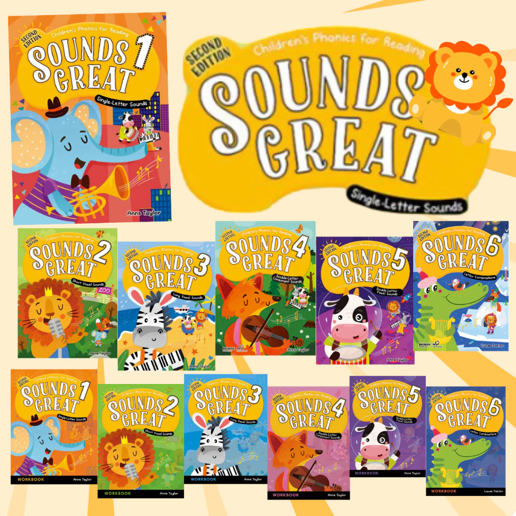 DKTODAY หนังสือ SOUNDS GREAT LEVEL 1-6 WITH BIGBOX APP (2ED)