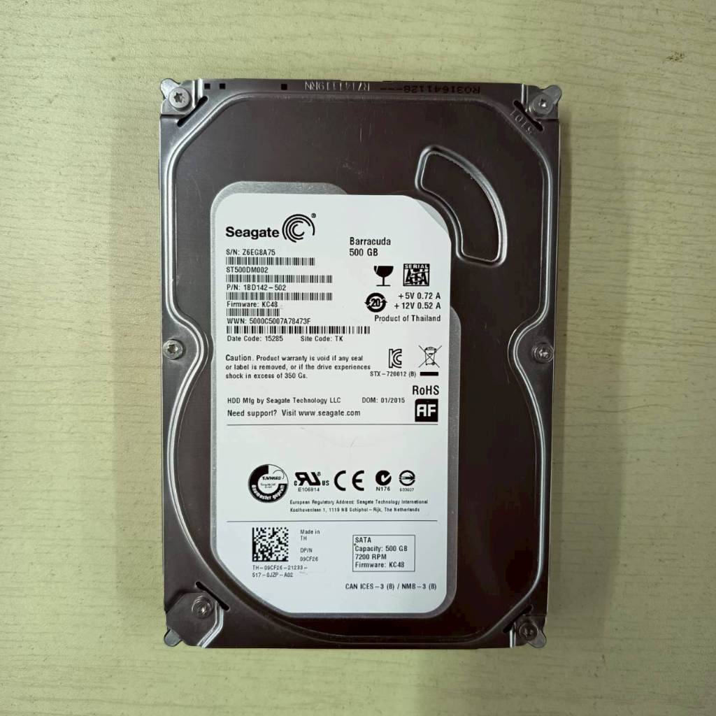 HDD  PC  500GB  SEAGATE  ประกัน 2 เดือน