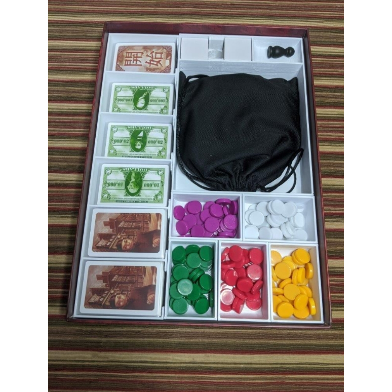 [Plastic]Chinatown [TH/EN] Board Game: Organizer - ชุดกล่องจัดเก็บอุปกรณ์สำหรับเกมไชน่าทาวน์ (Sleeve