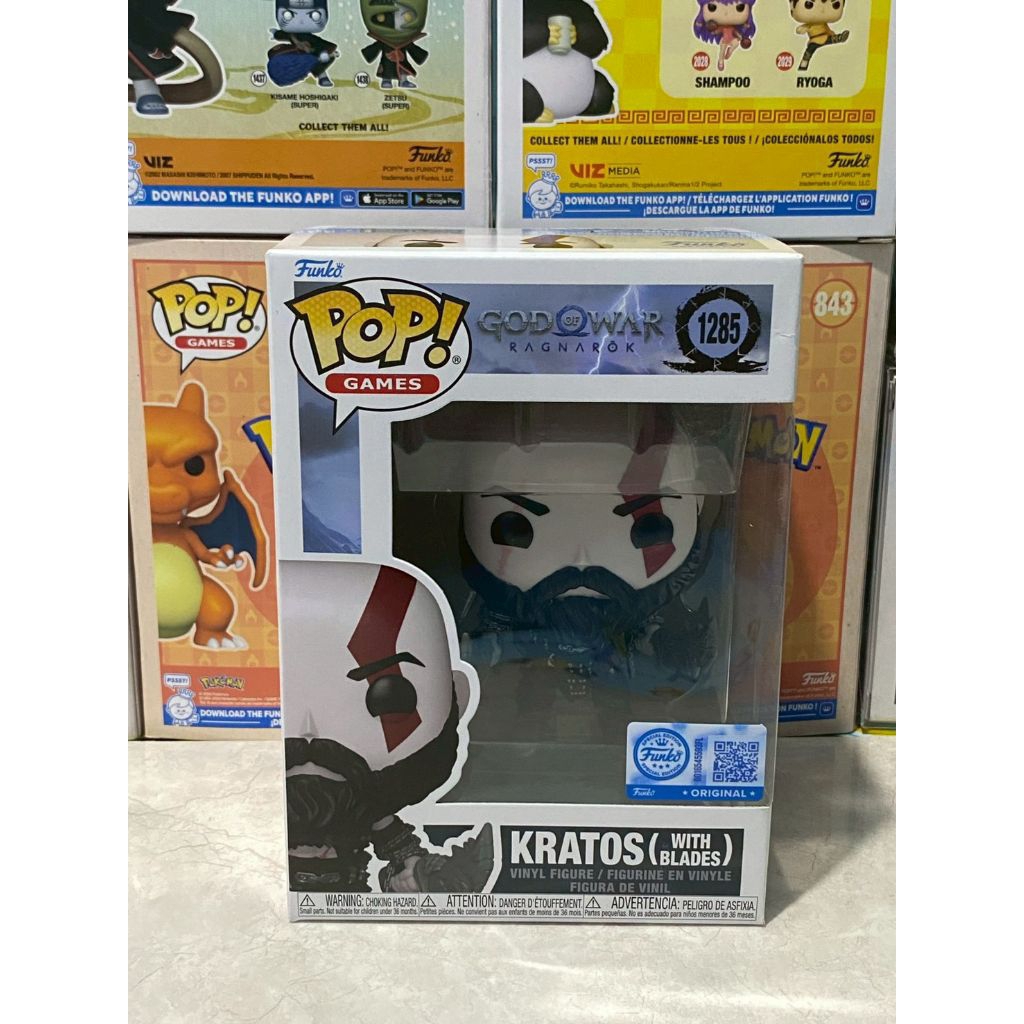 Funko Pop! : God of War Ragnarok - Kratos with Blades [ กล่องสินค้า - 9/10 ]