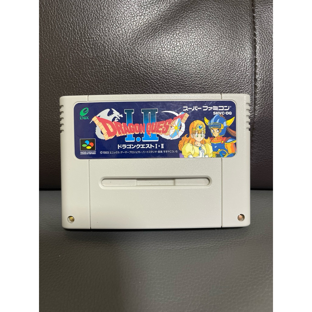 Dragon Quest 1•2 ตลับแท้ sfc เทสแล้ว ตลับเกมส์