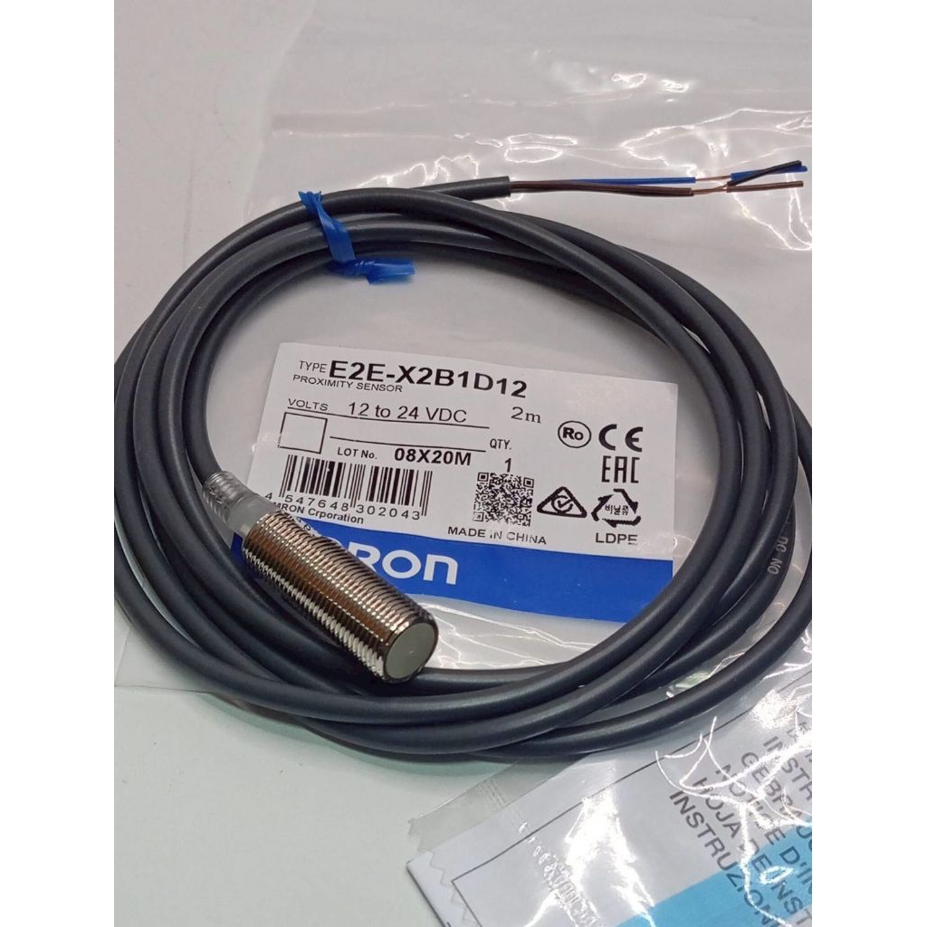 E2E-X2B1D12 คือรหัสของเซนเซอร์ตรวจจับโลหะ (Inductive Proximity Sensor) คุณภาพสูงในซีรีส์ E2E NEXT