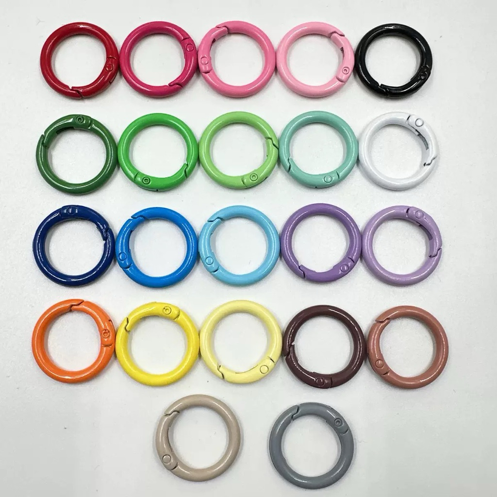 [ส่งจากไทย!] ห่วงสปริง วงนอก 25 mm อะไหล่พวงกุญแจ ห่วงตุ๊กตา ห้อยตุ๊กตา