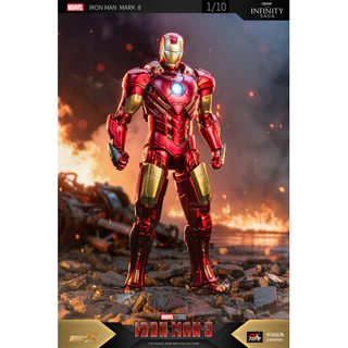 ZD Toys Iron Man Mark 8 (MK8) สเกล 1/10 แท้ Marvel Studios Iron Man 3 Action Figure โมเดลไอรอนแมน