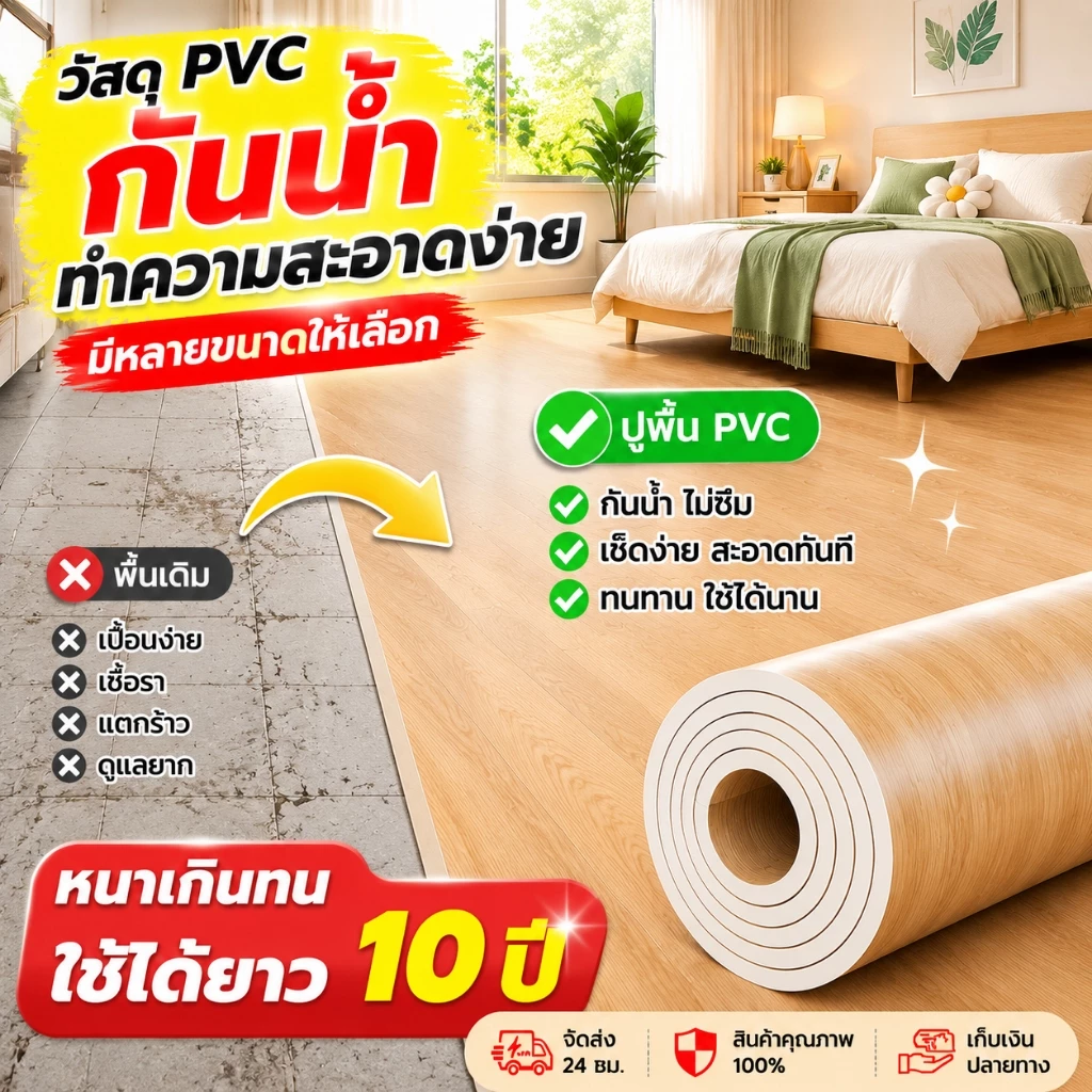 เสื่อน้ํามันปูพื้น pvc เสื่อน้ํามัน แผ่นปูพื้น กันน้ำ ทนไฟ ทนต่อคราบสกปรก กันลื่น【ไม่พอใจคืนหรือเปลี่ยนสินค้า】