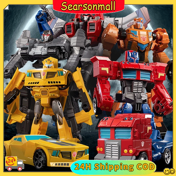 Temi Optimus Prime Bumblebee รถโลหะผสมหุ่นยนต์การเปลี่ยนรูปตุ๊กตาของเล่นรุ่นเด็กของเล่นเด็กของขวัญวันเกิด