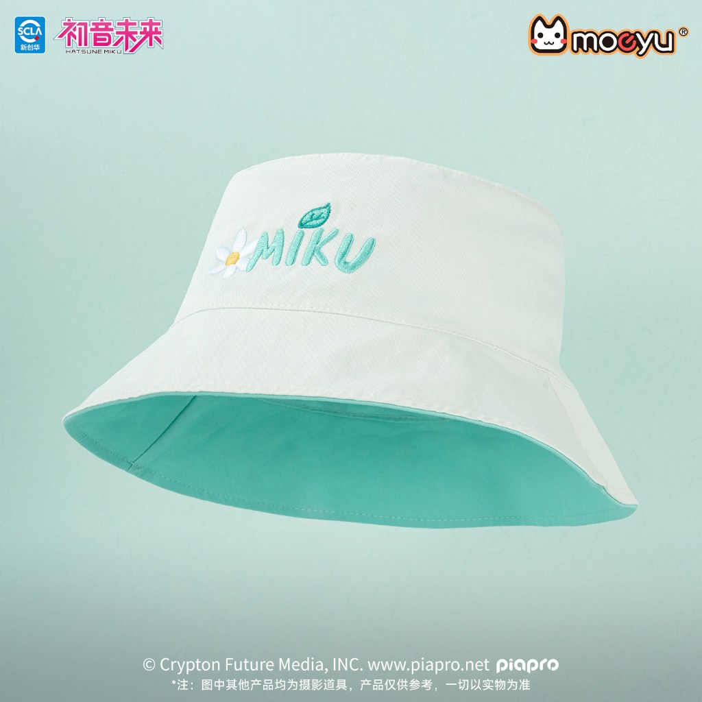 💙✨ Hatsune Miku / MIKU Bucket Hat 🧢 หมวกทรงบักเก็ต รุ่น Forest Breath Series กันแดด ใส่ได้ทุกวัน ไอเ