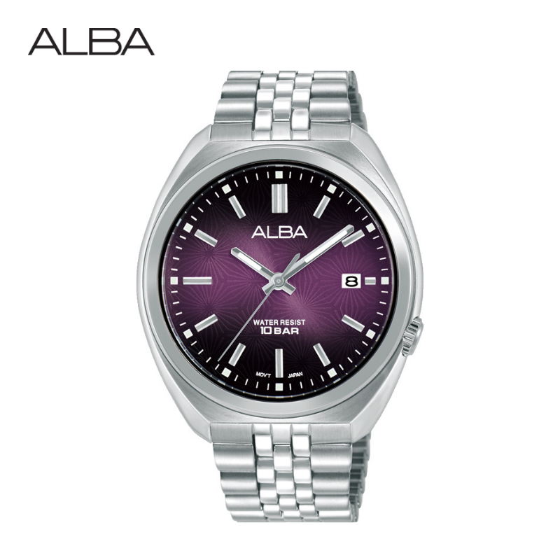 ALBA Sportive Quartz อัลบา นาฬิกาข้อมือ รุ่น AS9W37X ขนาด 40.95 mm. สีม่วง