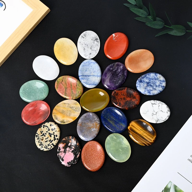 หินคลายความเครียด หินคลายกังวล Worry Stone ช่วยลดความเครียดและความวิตกกังวล เสริมพลังบวก หินนำโชค พกพาง่าย