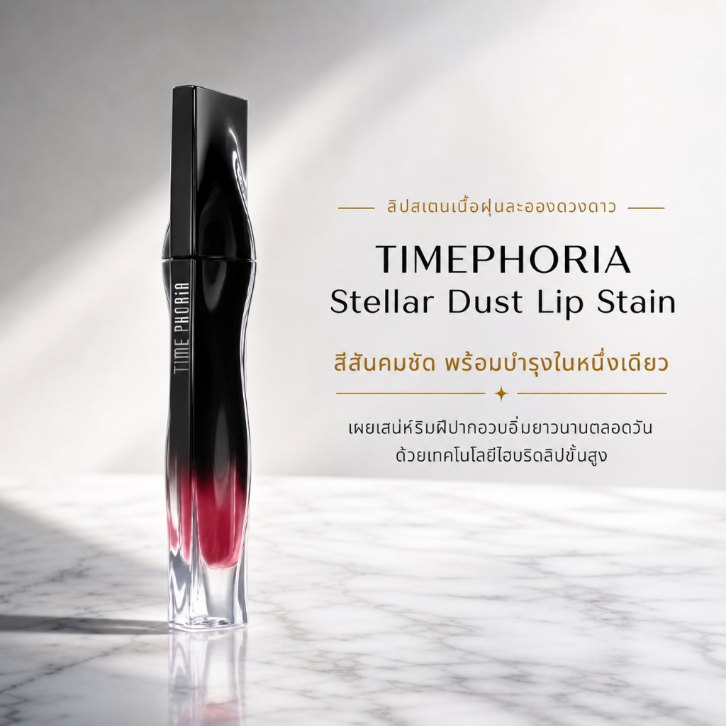 TimePhoria Lip Set :Lip Stain | Lip Velvet丨Blurring tint丨3 in 1 Blurring Pot ลิป,ลิปสติก