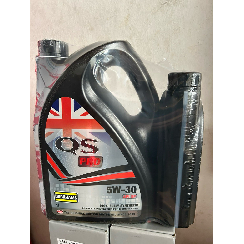 น้ำมันเครื่อง เบนซิล Duckhams 5w-30 QS PRO สังเคราะห์แท้ 100% 4+1ลิตร