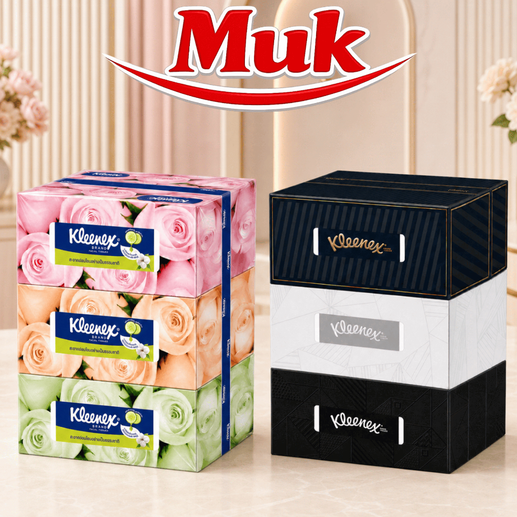 KLEENEX กระดาษเช็ดหน้า – Floral, Eucalyptus, Silky, Aloe, Decor, Herb, Disney