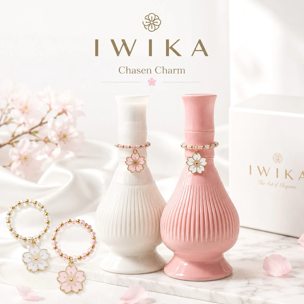 Chasen Charm จี้แต่งแปรงมัทฉะ จี้ห้อยแปรงมัทฉะ Sakura Collection (เฉพาะจี้ ไม่รวมแปรง)