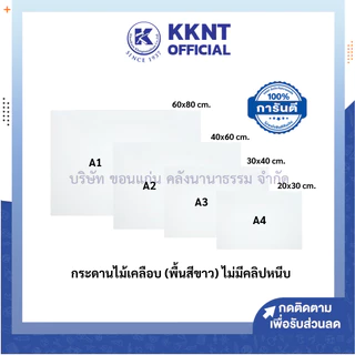 💙KKNT | กระดานรองวาด (พื้นสีขาว) กระดานไม้เคลือบ ไม่มีคลิปหนีบ A4,A3,A2 และ A1 (ราคา/แผ่น)