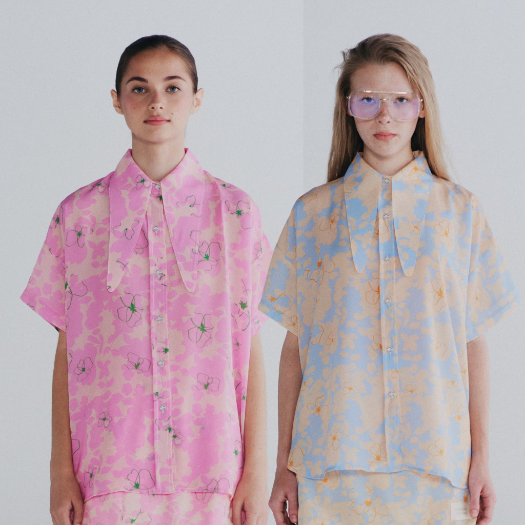 Endless Holiday Tokyo Summer Shirts เสื้อเชิ้ตแขนสั้น Collar Wing