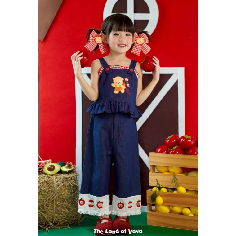 Thelandofvava 🐻LOOK10 - VNXI2380 เซ็ตยีนส์เด็ก 🐻 VAVA Sweet Orchard🧺 ลิขสิทธิ์แท้จาก vava