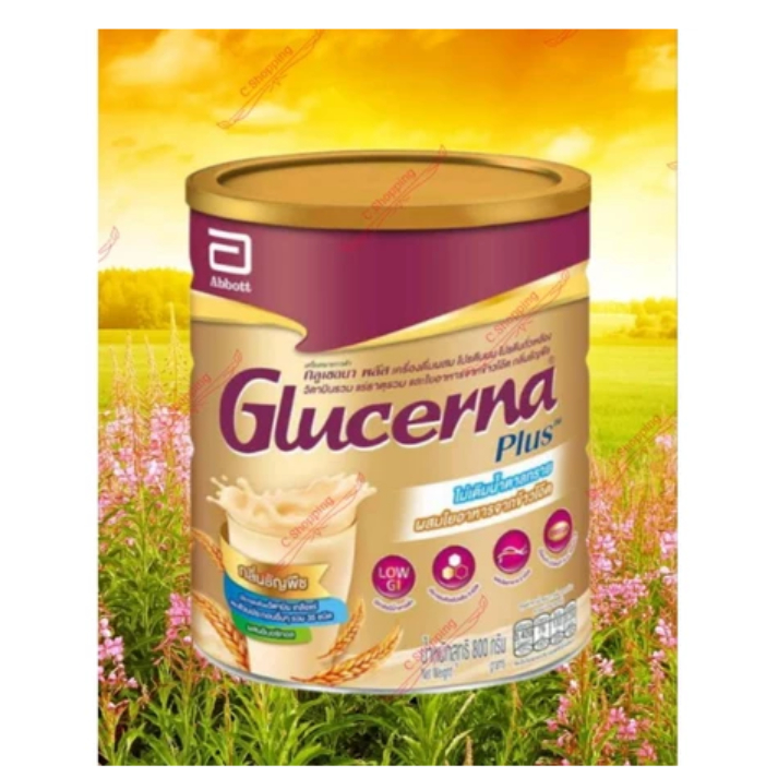 Glucerna Plus 800 g | กลูเซอนา พลัส รสธัญพืช 800 กรัม  exp：05/2028