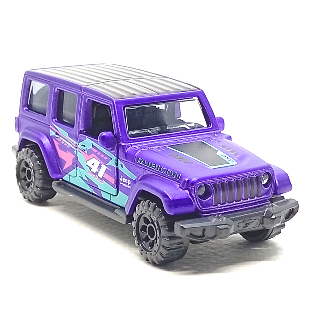 Majorette Jeep Wrangler 4XE สีม่วง สเกล 1/64 (8 cm) ไม่มี Package