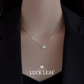 MEET💕พร้อมส่ง สร้อยคอเงินแท้ Luck Leaf สร้อยเงินแท้925 สร้อยคอเพชร สร้อยแฟชั่น สร้อยคอผู้หญิง