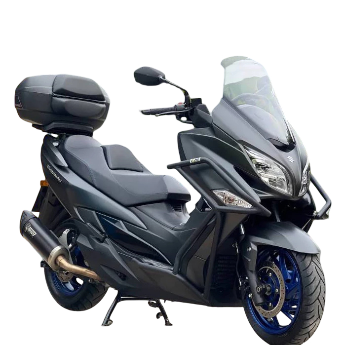 แคชบาร์ Burgman 400 งานคัสตอมตรงรุ่น มีให้เลือก 2 แบบ | KMO RACK BAR CUSTOM
