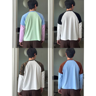 BUTTON Tee เสื้อแขนยาวต่อแขน