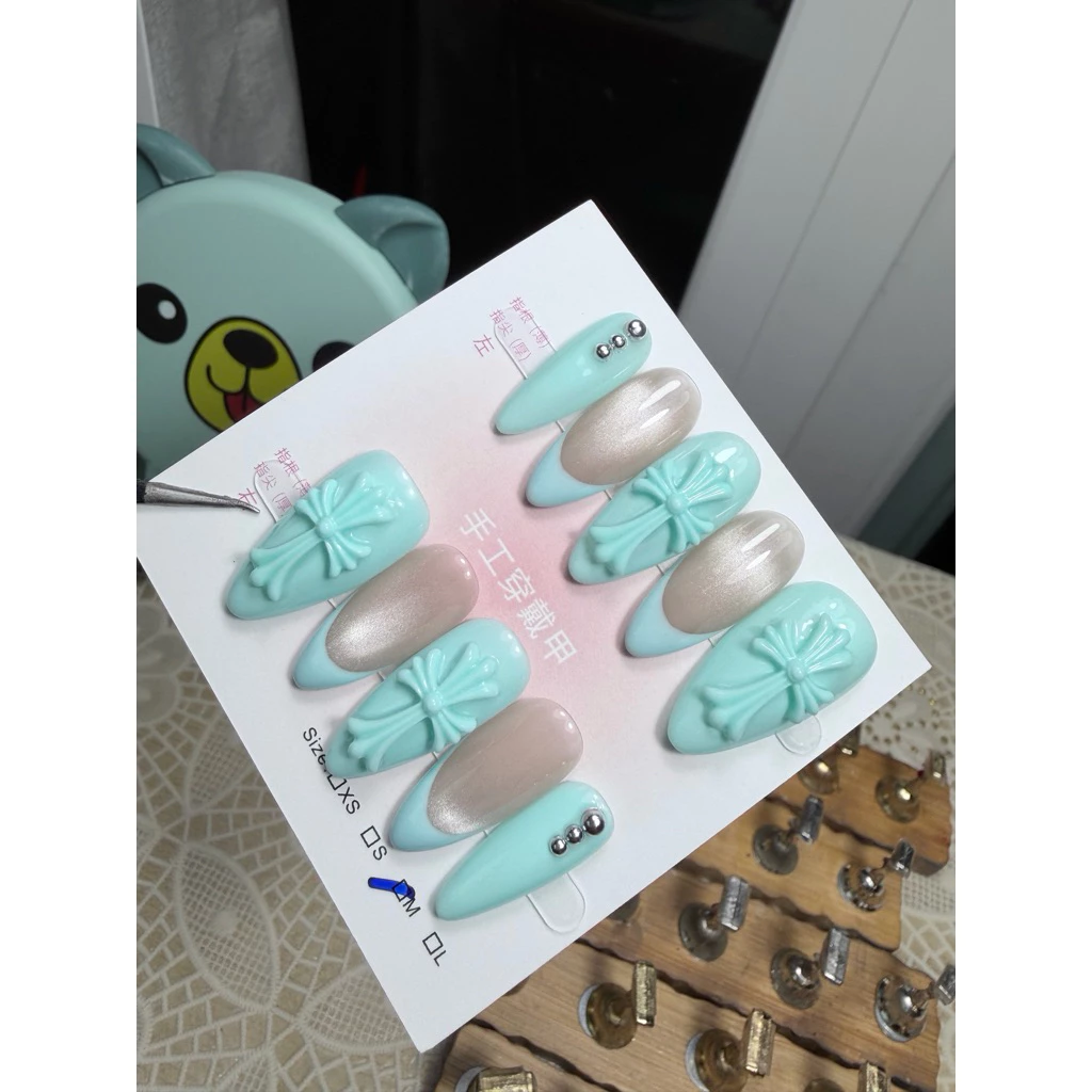 เล็บเจลแท้ 22 โคมฮาท และลูกแก้ว สีพาสเทล