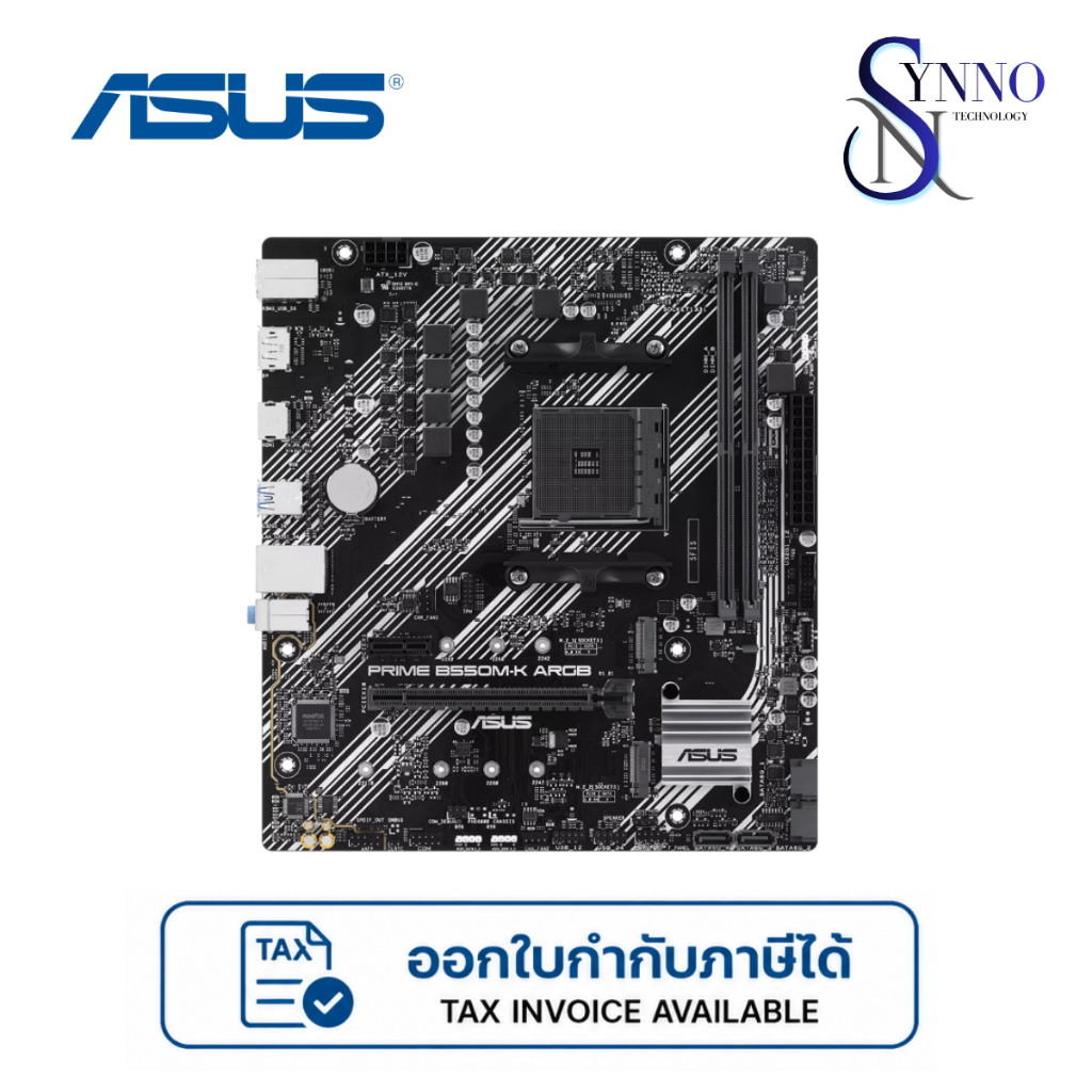 เมนบอร์ด MAINBOARD  ASUS PRIME B550M-K ARGB - AMD SOCKET AM4 DDR4 MICRO-ATX