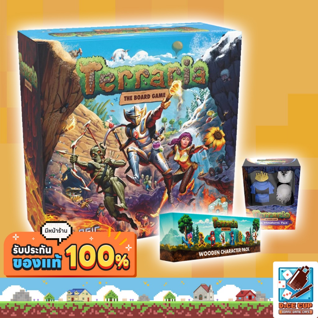 [ของแท้] Terraria Core Box/ Wooden Character Pack/ Boss Miniatures Pack Board Game