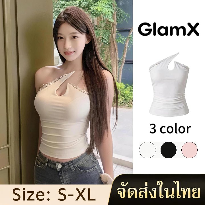 สายเดี่ยว สายรัดไหล่โปร่งใส สายเที่ยว แฟชั่น เซ็กซี่ มีขนาด S-XL