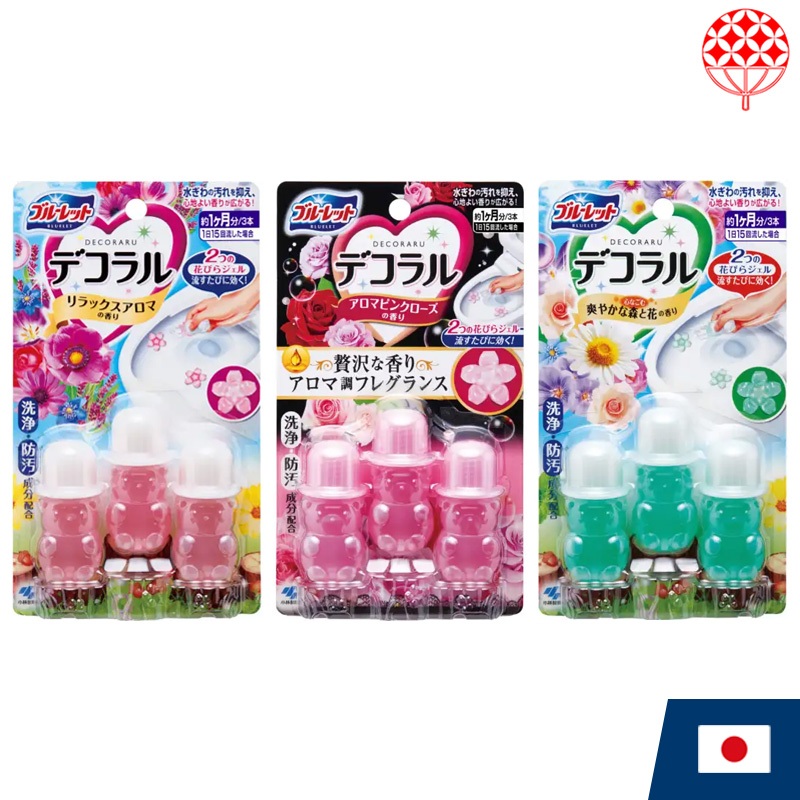 Kobayashi Bluelet Decoral Toilet Bowl Cleaner & Air Freshener [Direct from Japan]