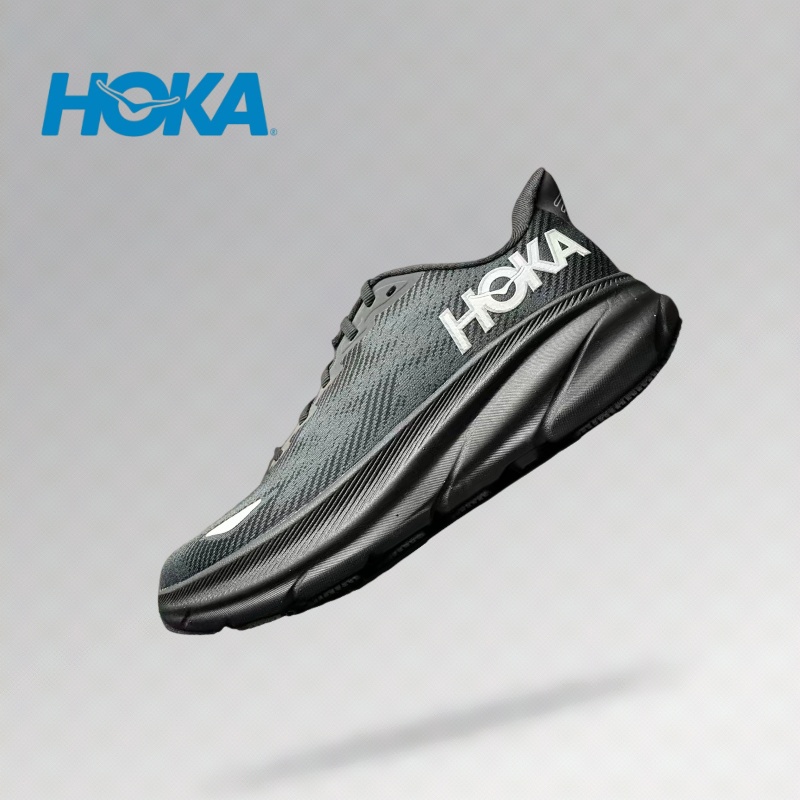 ของแท้ 100% Hoka One One Clifton 9 black Low Sneakers 1141470-BBLC