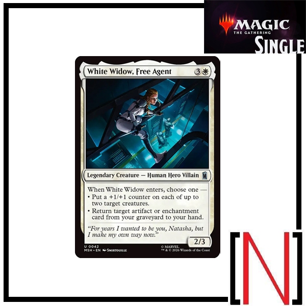 [MTG][Single][MSH] White Widow, Free Agent ระดับ Uncommon [ภาษาอังกฤษ]