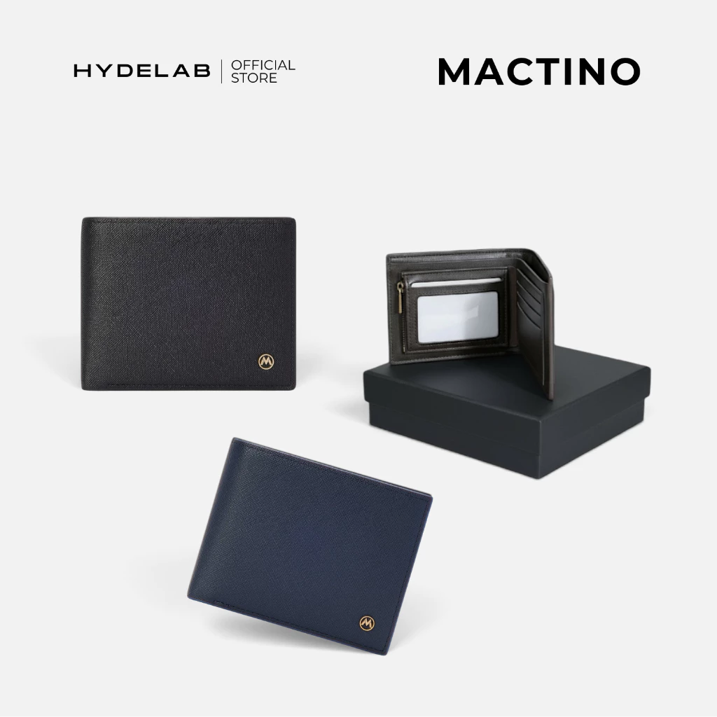 [ส่งด่วน] HYDELAB - MACTINO WALLET กระเป๋าสตางค์ผู้ชาย หนังกันรอย [พร้อมกล่อง]