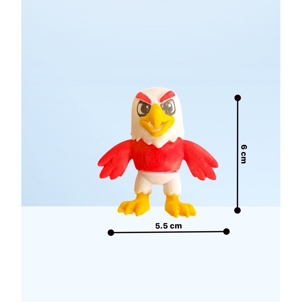 นกอินทรีย์แดง3Dprint