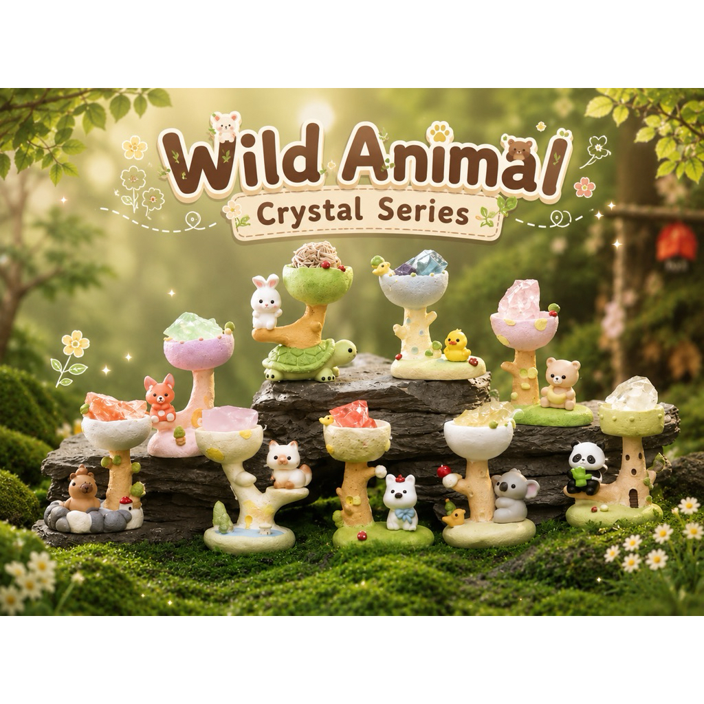 [พร้อมส่ง] Wild Animals Crystal series หินกระจายกลิ่นสัตว์ป่าน่ารัก ตกแต่งห้อง ตกแต่งโต๊ะคอม เสริมดวง กลิ่นหอม
