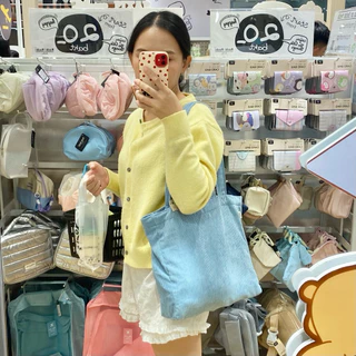 [พร้อมส่ง] sew.sister กระเป๋าผ้าลูกฟูก ผลิตเองในไทย made in Thailand กระเป๋าไปเรียน ใส่เอสี่ได้ จุได้เยอะแข็งแรง