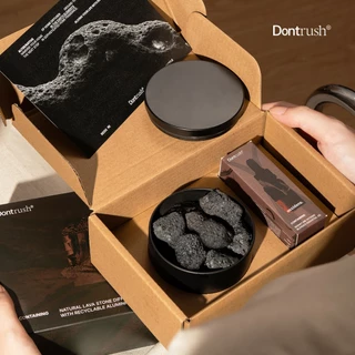 Dontrush หินหอมกระปุกหินภูเขาไฟพร้อมนํ้ามันหอมระเหย - "ROCKY" LAVA STONE DIFFUSER WITH ESSENTIAL OIL