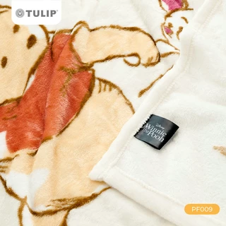 Tulip Fleece 60x80 นิ้ว ลาย PF009 หมีพู Winie The Pooh ลิขสิทธิ์แท้ Disney ดิสนีย์ ผ้าห่มฟลีซขนาดใหญ่ 5 ฟุต