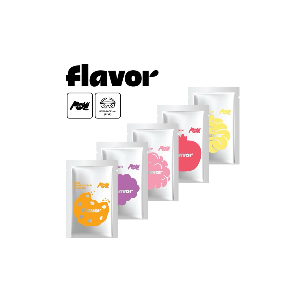 Pow-Pack ver POW Single Album [FLAVOR] 🍀 OLIVEYOUNG GLOBAL LUCKY DRAW EVENT 🍀