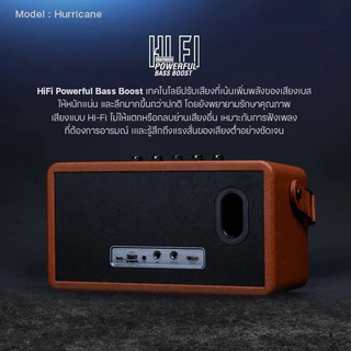 Blackwhite EP-HURRICANE SUPER Premium 80W DSP ลำโพงบลูทุธ พร้อมไมค์1 ตัว รับประกัน 1 ปี