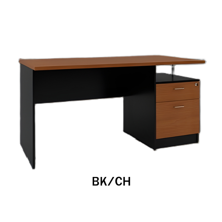 โต๊ะทำงาน ขนาด 150 ซม .มีลิ้นชักข้าง รุ่น OTB150 Melamine