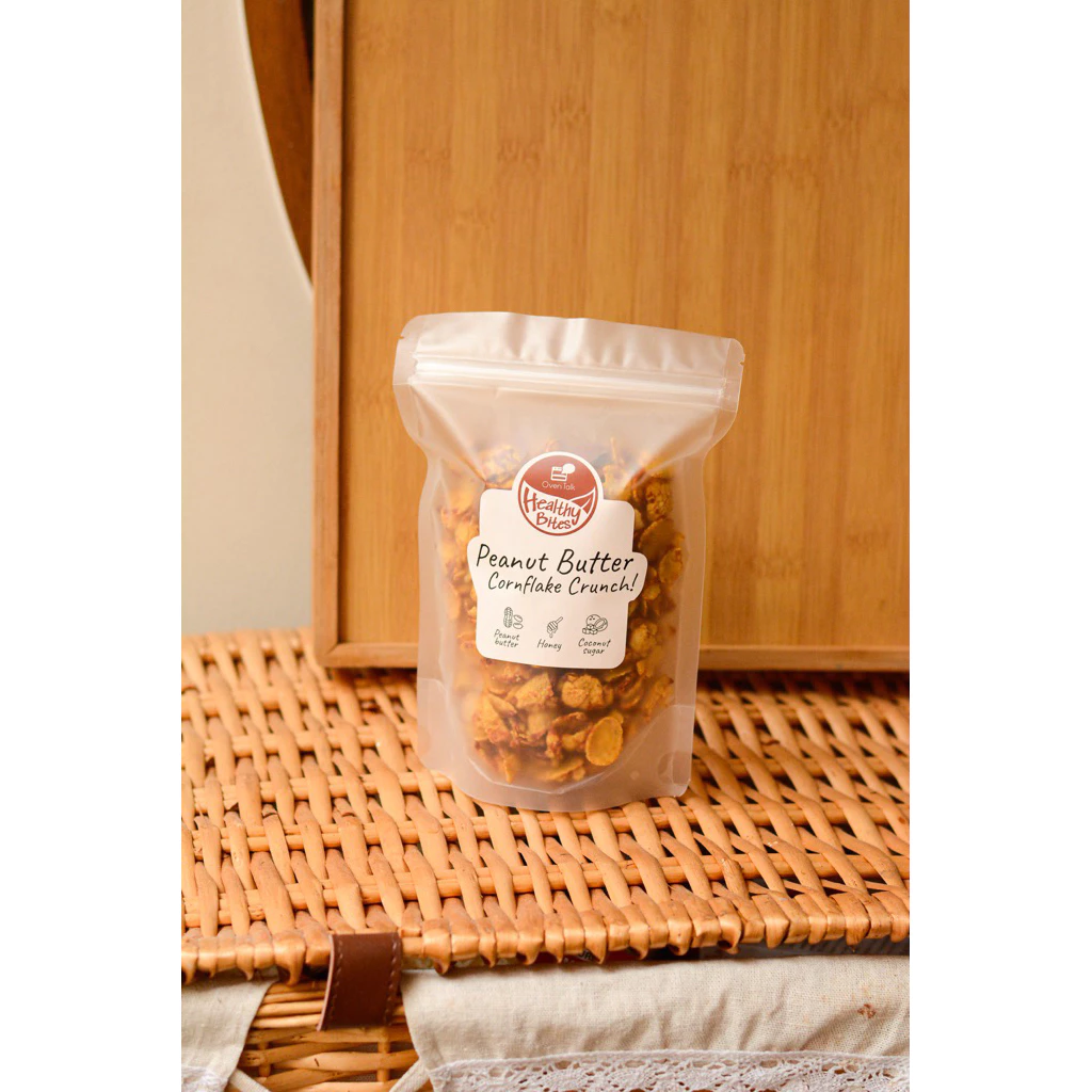 Peanut Butter Cornflake Crunch - คอนเฟลคเนยถั่ว สูตรเพื่อสุขภาพ