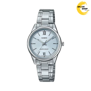 CASIO นาฬิกาผู้หญิง รุ่น LTP-V005D วัสดุสเตนเลสสตีล สีเงิน คาสิโอ