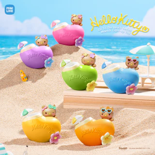 พร้อมส่ง🇹🇭 MTA. Hello Kitty Go To The Beach Light-up Toy blind box（กด6ชิ้น=1box）