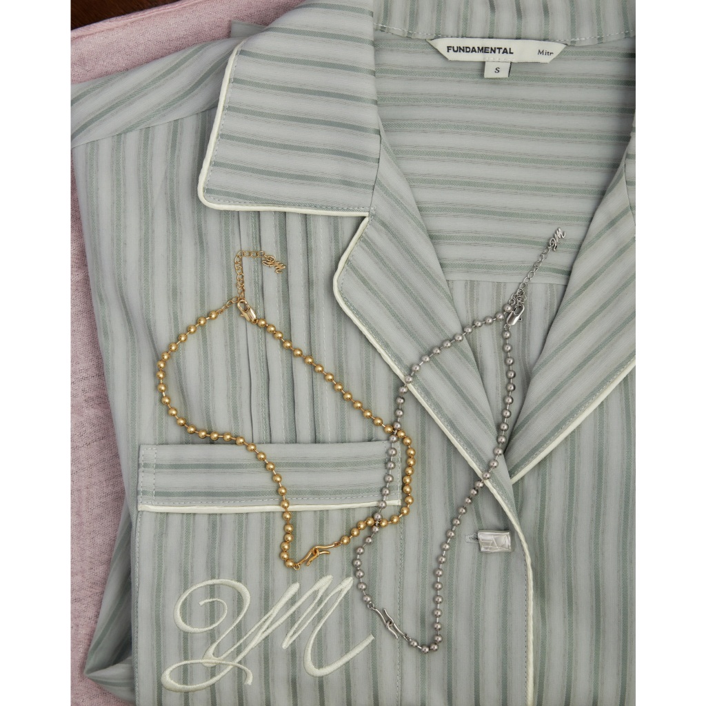 YVIS Hooked Brass Necklace - FUNDAMENTAL Mitr X YVIS
