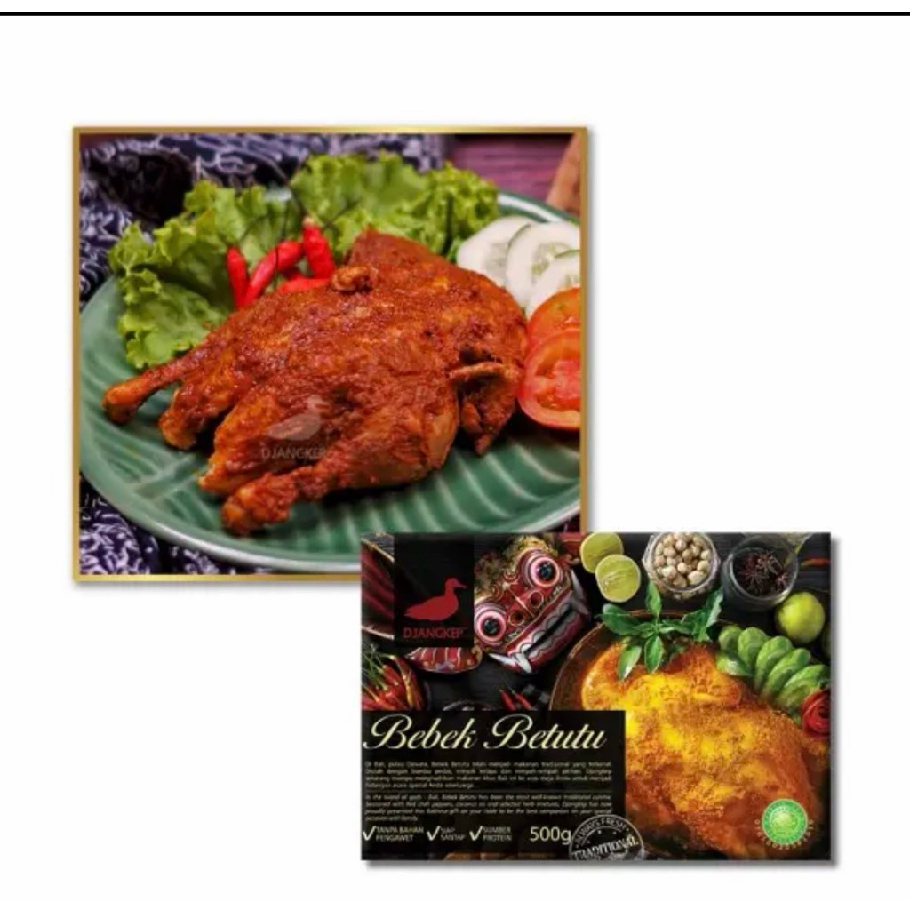 Indonesia Bebek Betutu Djangkep 1 Ekor / Balinese Spiced Duck