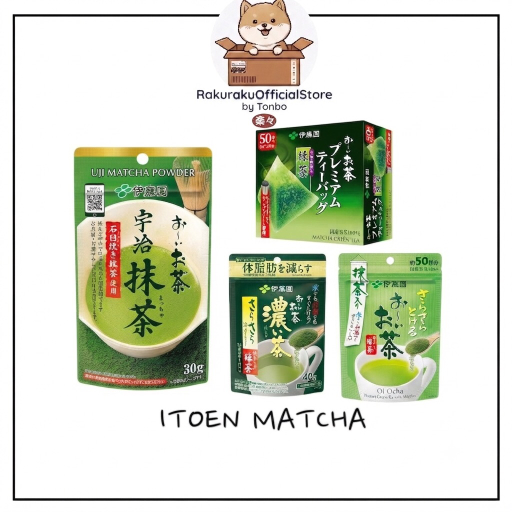 ITOEN Oi Ocha ผงชาเขียวมัตฉะ/ มุกิฉะ / โฮจิฉะ /Uji ชาแท้ญี่ปุ่น 100%