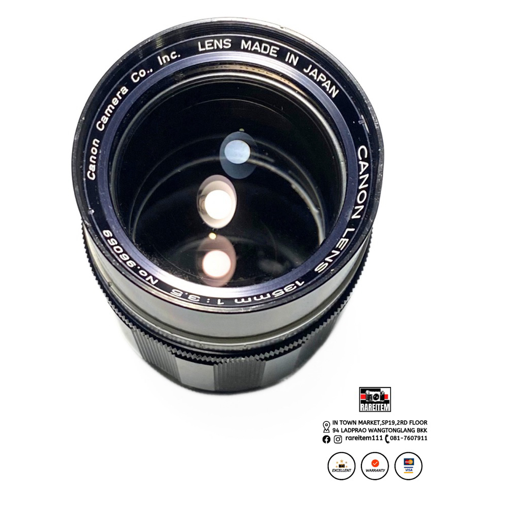 Canon Lens 135mm f/3.5 (LTM / L39 Mount) เลนส์มือหมุนเทเลระยะสวยคมในตำนาน Canon Lens 135mm f/3.5 สภา