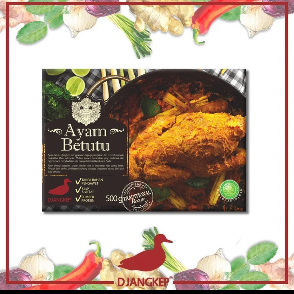 Indonesia Ayam Betutu Djangkep 1 Ekor / Balinese Spiced Chicken.